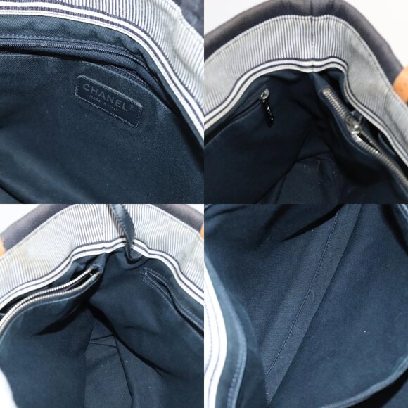 CHANEL Tote Bag Denim Navy CC Auth PP037 - Picture 15 of 15